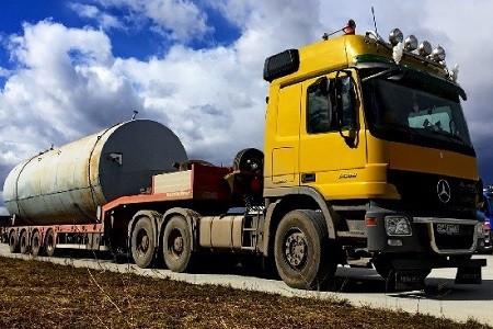 перевозка емкостей тралом